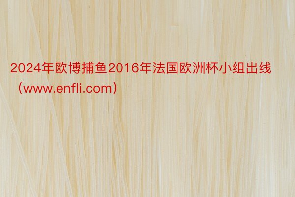 2024年欧博捕鱼2016年法国欧洲杯小组出线（www.enfli.com）